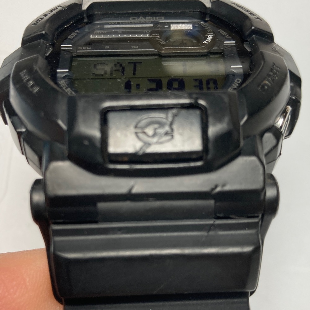 Casio Gshock GD-350, black positive display with teal accents, new battery - Picture 7 of 16